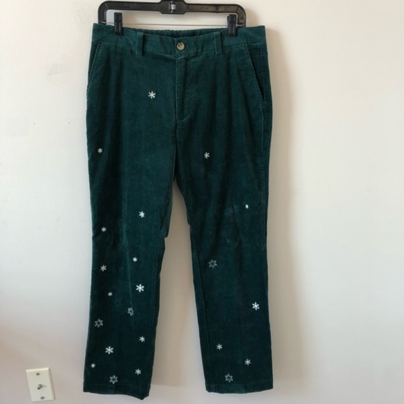 Vineyard Vines Other - Vineyard Vines Green Corduroy Pants- Size 32 x 32